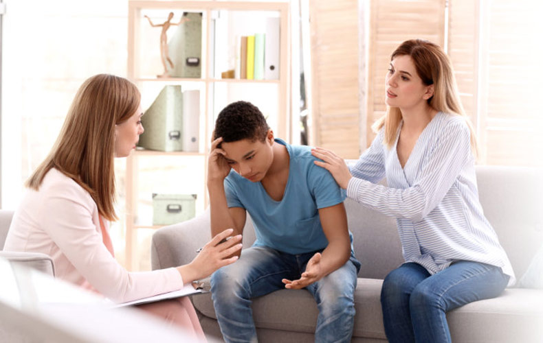 young male doing counseling